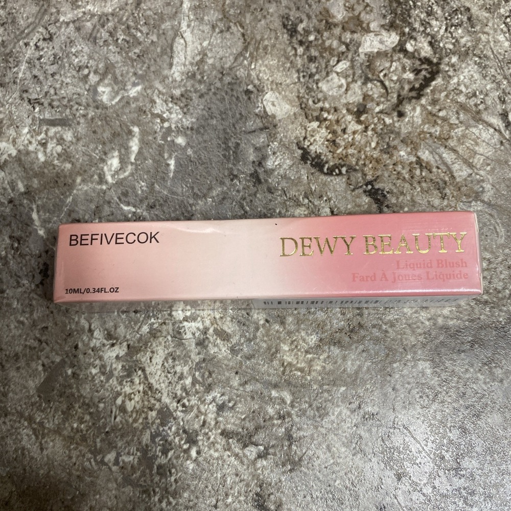 Befivecok Dewy Beauty Liquid Blush 104‎ Cheery (Dark Rose) .34oz Sealed